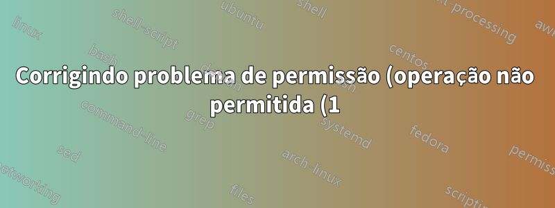 Corrigindo problema de permissão (operação não permitida (1)) ao usar a ação do github