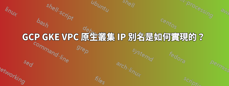 GCP GKE VPC 原生叢集 IP 別名是如何實現的？