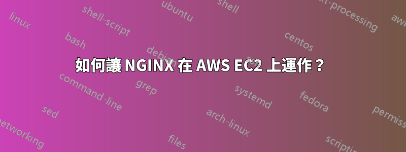 如何讓 NGINX 在 AWS EC2 上運作？