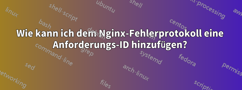 Wie kann ich dem Nginx-Fehlerprotokoll eine Anforderungs-ID hinzufügen?