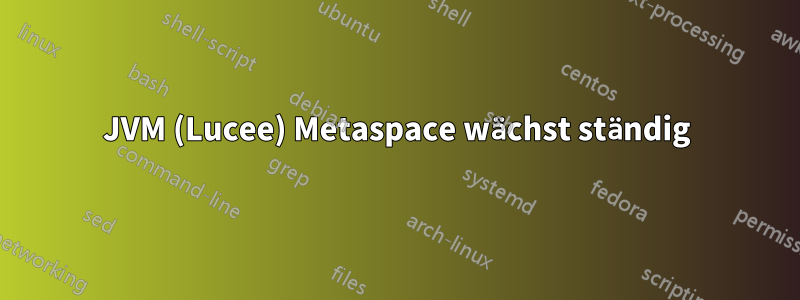 JVM (Lucee) Metaspace wächst ständig