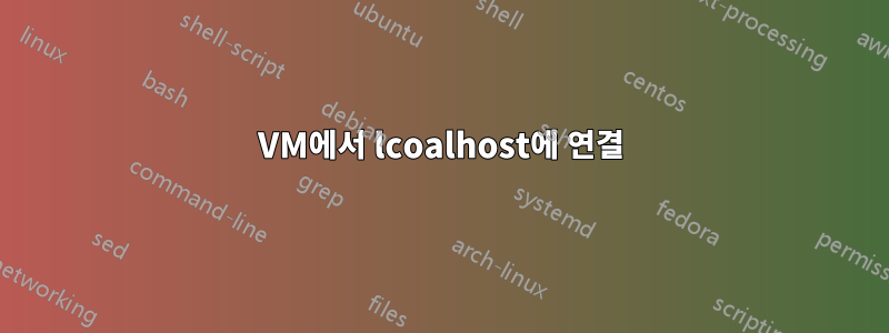 VM에서 lcoalhost에 연결