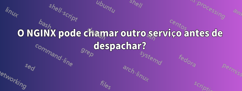 O NGINX pode chamar outro serviço antes de despachar?