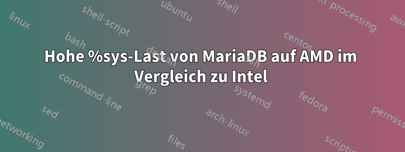 Hohe %sys-Last von MariaDB auf AMD im Vergleich zu Intel