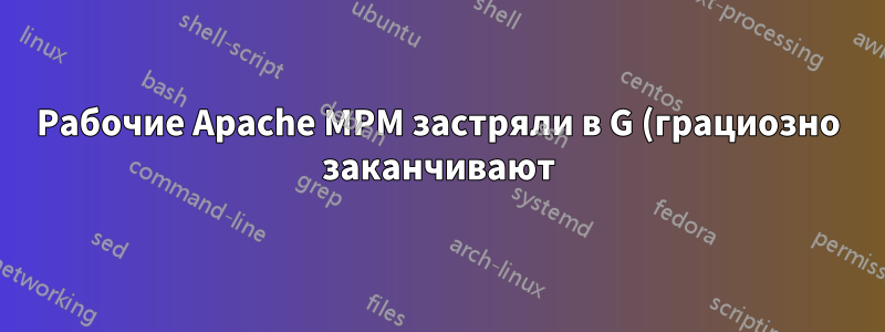 Рабочие Apache MPM застряли в G (грациозно заканчивают) растут - "табло заполнено"