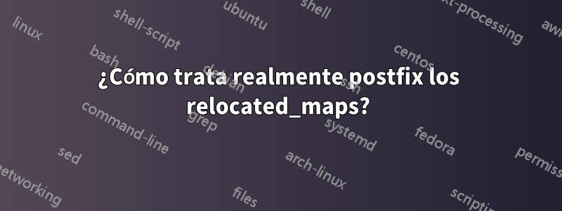 ¿Cómo trata realmente postfix los relocated_maps?