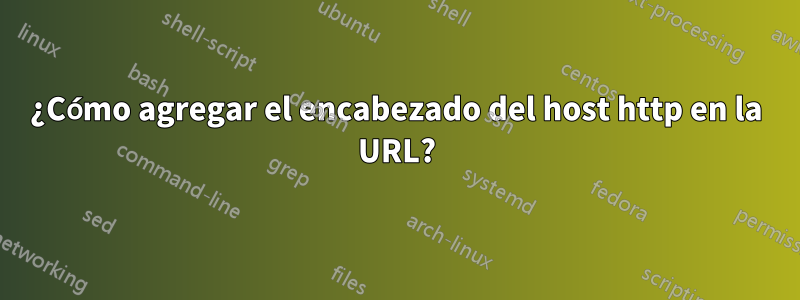 ¿Cómo agregar el encabezado del host http en la URL?