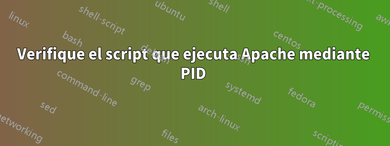 Verifique el script que ejecuta Apache mediante PID