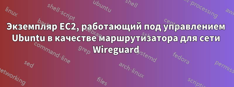 Экземпляр EC2, работающий под управлением Ubuntu в качестве маршрутизатора для сети Wireguard