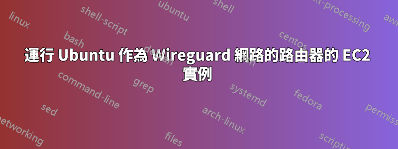 運行 Ubuntu 作為 Wireguard 網路的路由器的 EC2 實例