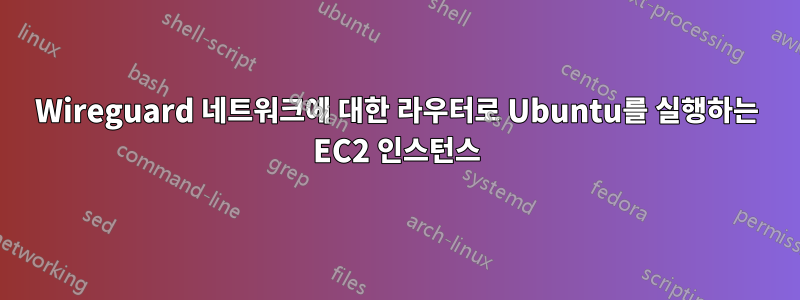 Wireguard 네트워크에 대한 라우터로 Ubuntu를 실행하는 EC2 인스턴스