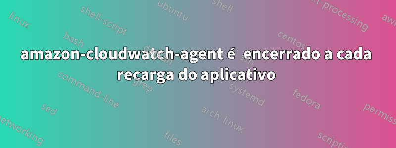 amazon-cloudwatch-agent é encerrado a cada recarga do aplicativo