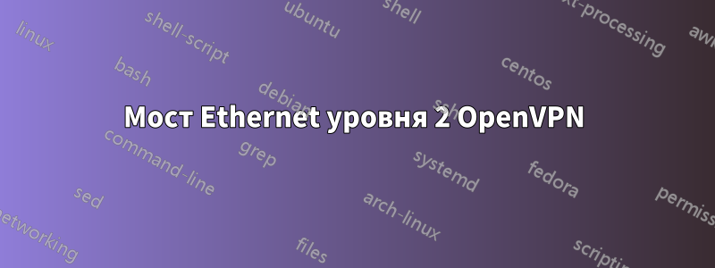 Мост Ethernet уровня 2 OpenVPN