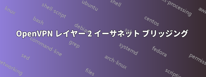 OpenVPN レイヤー 2 イーサネット ブリッジング