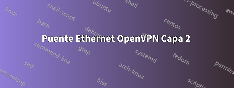 Puente Ethernet OpenVPN Capa 2