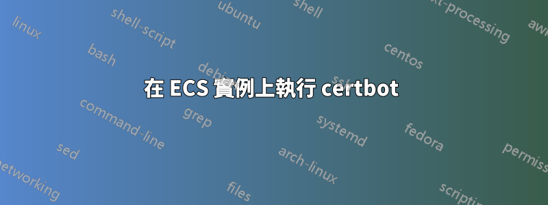 在 ECS 實例上執行 certbot