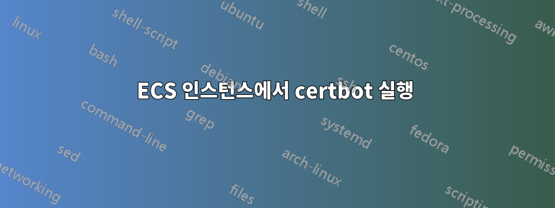 ECS 인스턴스에서 certbot 실행