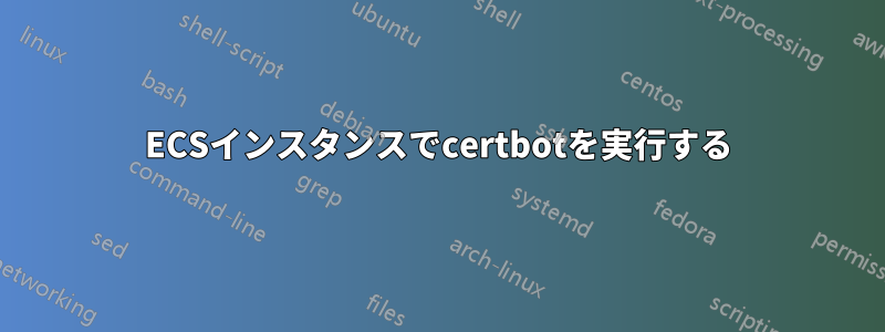 ECSインスタンスでcertbotを実行する