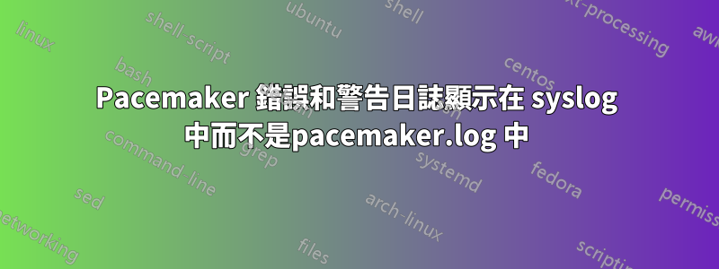 Pacemaker 錯誤和警告日誌顯示在 syslog 中而不是pacemaker.log 中