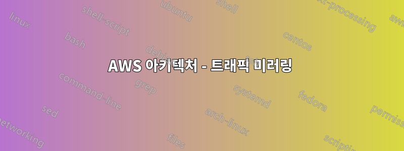 AWS 아키텍처 - 트래픽 미러링
