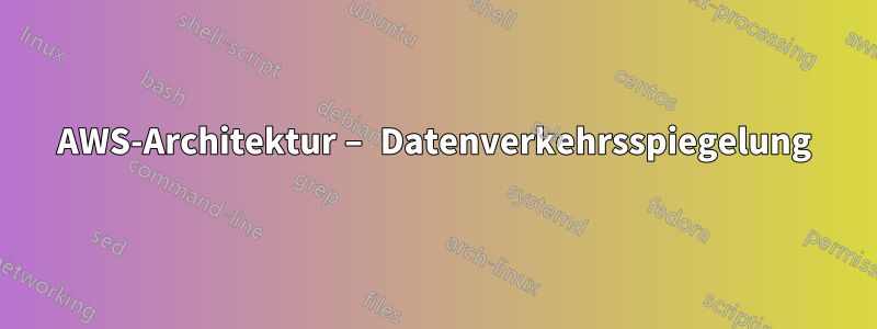 AWS-Architektur – Datenverkehrsspiegelung