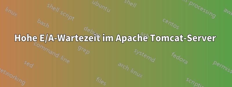 Hohe E/A-Wartezeit im Apache Tomcat-Server