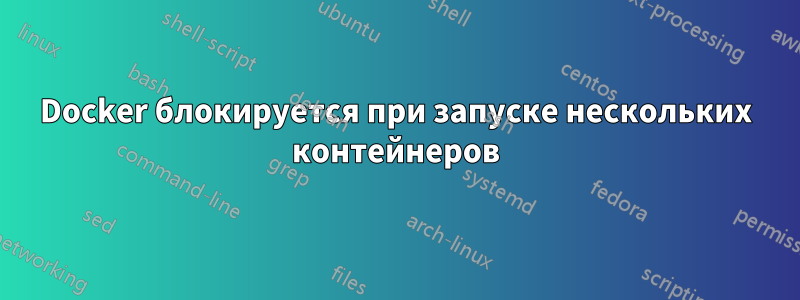 Docker блокируется при запуске нескольких контейнеров