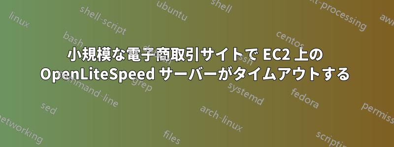 小規模な電子商取引サイトで EC2 上の OpenLiteSpeed サーバーがタイムアウトする