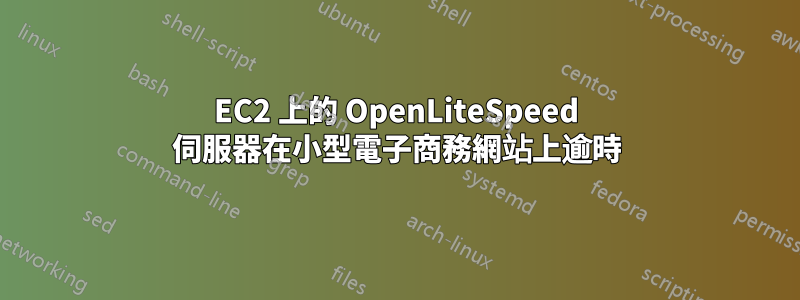 EC2 上的 OpenLiteSpeed 伺服器在小型電子商務網站上逾時