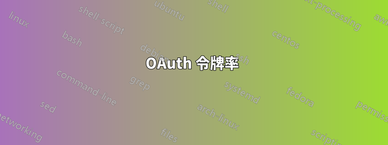OAuth 令牌率