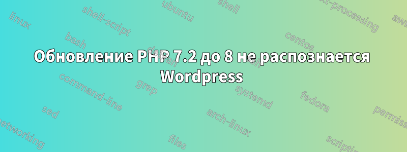 Обновление PHP 7.2 до 8 не распознается Wordpress