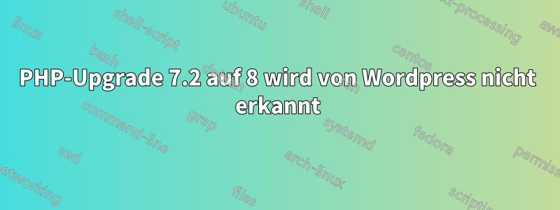 PHP-Upgrade 7.2 auf 8 wird von Wordpress nicht erkannt