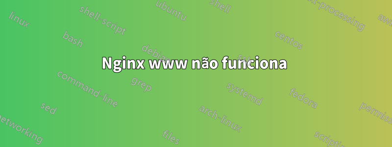 Nginx www não funciona