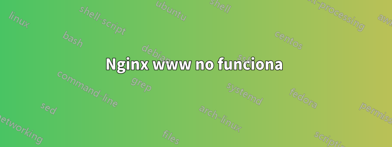 Nginx www no funciona