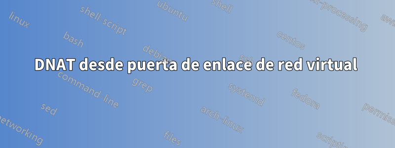 DNAT desde puerta de enlace de red virtual