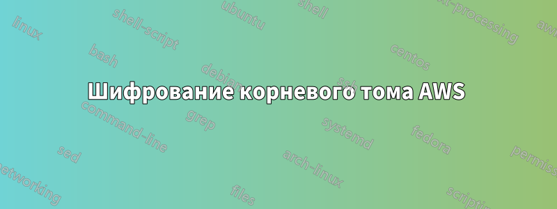 Шифрование корневого тома AWS