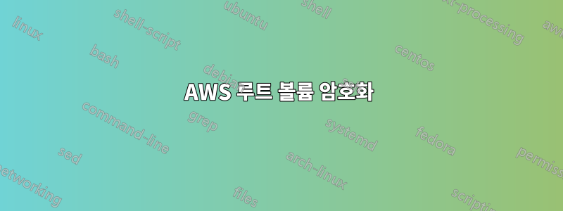 AWS 루트 볼륨 암호화