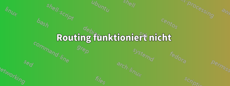 Routing funktioniert nicht