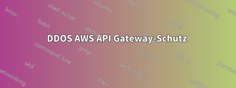 DDOS AWS API Gateway-Schutz