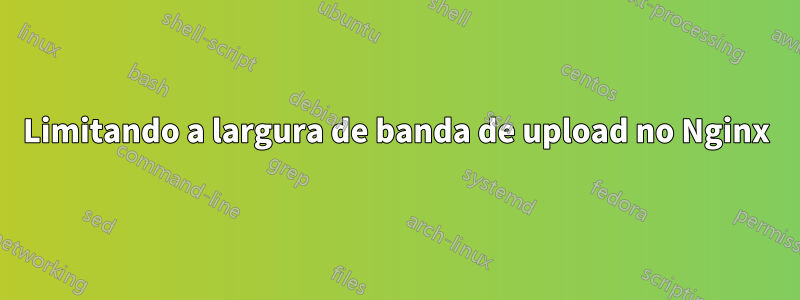 Limitando a largura de banda de upload no Nginx