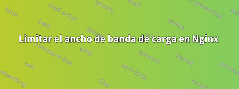 Limitar el ancho de banda de carga en Nginx