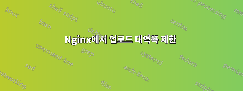 Nginx에서 업로드 대역폭 제한