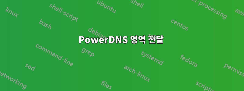 PowerDNS 영역 전달