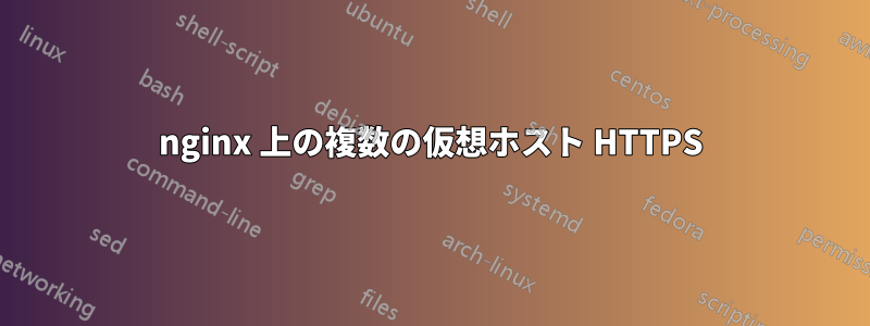 nginx 上の複数の仮想ホスト HTTPS