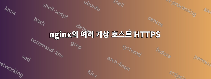 nginx의 여러 가상 호스트 HTTPS