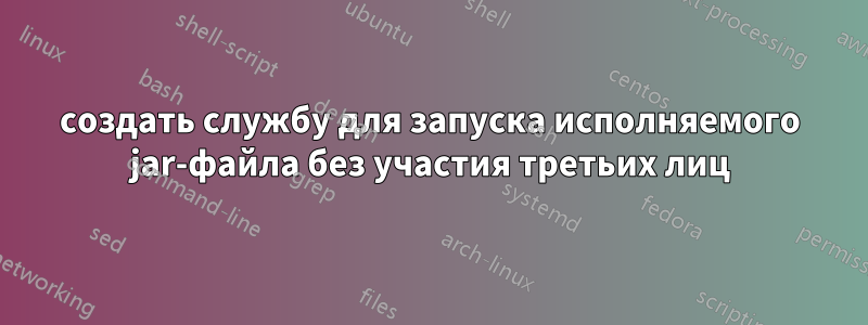 создать службу для запуска исполняемого jar-файла без участия третьих лиц