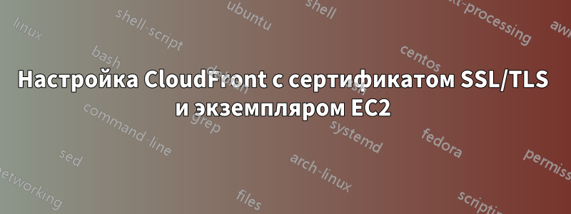 Настройка CloudFront с сертификатом SSL/TLS и экземпляром EC2