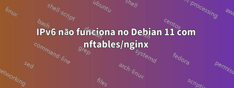 IPv6 não funciona no Debian 11 com nftables/nginx