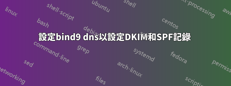 設定bind9 dns以設定DKIM和SPF記錄