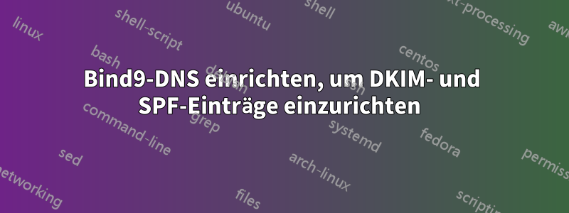 Bind9-DNS einrichten, um DKIM- und SPF-Einträge einzurichten 